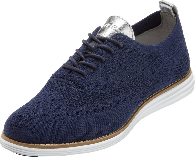 Cole Haan womens Originalgrand Stitchlite Wingtip Oxford, Blue, 9 US